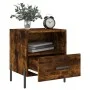 Smoked oak engineered wood bedside table 40x35x47.5 cm by vidaXL, Nightstands - Ref: Foro24-827462, Price: 37,85 €, Discount: %