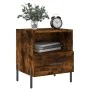 Smoked oak engineered wood bedside table 40x35x47.5 cm by vidaXL, Nightstands - Ref: Foro24-827462, Price: 37,85 €, Discount: %