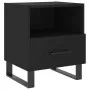 Bedside tables 2 units engineered wood black 40x35x47.5 cm by vidaXL, Nightstands - Ref: Foro24-827487, Price: 87,45 €, Disco...