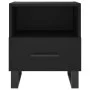 Bedside tables 2 units engineered wood black 40x35x47.5 cm by vidaXL, Nightstands - Ref: Foro24-827487, Price: 87,45 €, Disco...