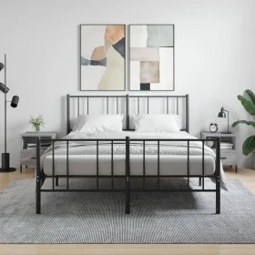 Mesitas noche 2 uds madera ingeniería gris Sonoma 40x35x47,5 cm de vidaXL, Mesitas de noche - Ref: Foro24-827465, Precio: 63,...