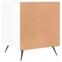 Nachttische, 2 Stück, glänzend weißes Holzwerkstoff, 40 x 40 x 50 cm von vidaXL, Nachttische - Ref: Foro24-827505, Preis: 53,...