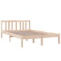 Estructura de cama madera maciza 120x200 cm de vidaXL, Camas y somieres - Ref: Foro24-814879, Precio: 98,24 €, Descuento: %