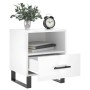 Nachttisch, 2 Stück, glänzendes weißes Holzwerkstoff, 40 x 35 x 47,5 cm von vidaXL, Nachttische - Ref: Foro24-827489, Preis: ...