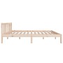 Estructura de cama madera maciza 120x200 cm de vidaXL, Camas y somieres - Ref: Foro24-814879, Precio: 98,24 €, Descuento: %