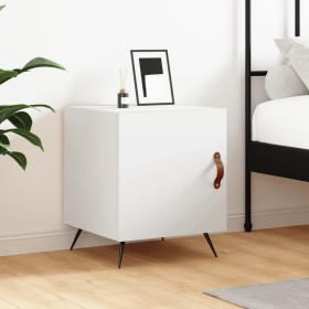 Mesita de noche madera de ingeniería blanco 40x40x50 cm de vidaXL, Mesitas de noche - Ref: Foro24-827500, Precio: 29,57 €, De...