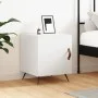 Engineered wood white bedside table 40x40x50 cm by vidaXL, Nightstands - Ref: Foro24-827500, Price: 29,33 €, Discount: %