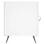 Engineered wood white bedside table 40x40x50 cm by vidaXL, Nightstands - Ref: Foro24-827500, Price: 29,33 €, Discount: %