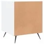 Engineered wood white bedside table 40x40x50 cm by vidaXL, Nightstands - Ref: Foro24-827500, Price: 29,33 €, Discount: %