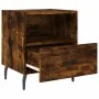 Bedside table 2 units smoked oak engineered wood 40x35x47.5cm by vidaXL, Nightstands - Ref: Foro24-827479, Price: 58,44 €, Di...