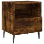 Bedside table 2 units smoked oak engineered wood 40x35x47.5cm by vidaXL, Nightstands - Ref: Foro24-827479, Price: 58,44 €, Di...