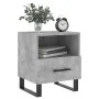Bedside table 2 units in gray concrete engineered wood 40x35x47.5cm by vidaXL, Nightstands - Ref: Foro24-827493, Price: 68,72...