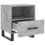 Bedside table 2 units in gray concrete engineered wood 40x35x47.5cm by vidaXL, Nightstands - Ref: Foro24-827493, Price: 68,72...