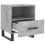 Nachttisch 2 Stk. Holzwerkstoff betongrau 40x35x47,5cm von vidaXL, Nachttische - Ref: Foro24-827493, Preis: 69,39 €, Rabatt: %