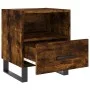 Mesita noche 2 uds madera ingeniería roble ahumado 40x35x47,5cm de vidaXL, Mesitas de noche - Ref: Foro24-827495, Precio: 61,...