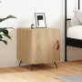 Mesita de noche madera de ingeniería roble Sonoma 40x40x50 cm de vidaXL, Mesitas de noche - Ref: Foro24-827506, Precio: 38,61...
