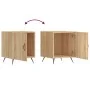 Mesita de noche madera de ingeniería roble Sonoma 40x40x50 cm de vidaXL, Mesitas de noche - Ref: Foro24-827506, Precio: 38,61...