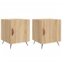Nachttische, 2 Stück, Holzwerkstoff, Sonoma-Eiche, 40 x 40 x 50 cm von vidaXL, Nachttische - Ref: Foro24-827507, Preis: 48,55...