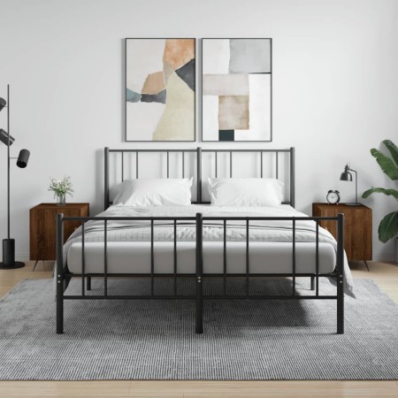 Nachttische, 2 Stück, Eichenbraun, Holzwerkstoff, 40 x 40 x 50 cm von vidaXL, Nachttische - Ref: Foro24-827515, Preis: 47,84 ...