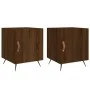 Mesitas noche 2 uds madera ingeniería marrón roble 40x40x50 cm de vidaXL, Mesitas de noche - Ref: Foro24-827515, Precio: 47,8...