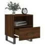 Mesita noche 2 uds madera ingeniería marrón roble 40x35x47,5 cm de vidaXL, Mesitas de noche - Ref: Foro24-827499, Precio: 61,...