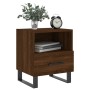 Mesita noche 2 uds madera ingeniería marrón roble 40x35x47,5 cm de vidaXL, Mesitas de noche - Ref: Foro24-827499, Precio: 61,...