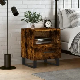 Smoked oak engineered wood bedside table 40x35x47.5 cm by vidaXL, Nightstands - Ref: Foro24-827494, Price: 47,71 €, Discount: %