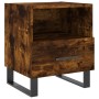 Mesita de noche madera ingeniería roble ahumado 40x35x47,5 cm de vidaXL, Mesitas de noche - Ref: Foro24-827494, Precio: 48,28...