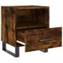 Mesita de noche madera ingeniería roble ahumado 40x35x47,5 cm de vidaXL, Mesitas de noche - Ref: Foro24-827494, Precio: 47,69...