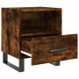Mesita de noche madera ingeniería roble ahumado 40x35x47,5 cm de vidaXL, Mesitas de noche - Ref: Foro24-827494, Precio: 48,28...