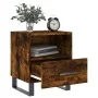 Mesita de noche madera ingeniería roble ahumado 40x35x47,5 cm de vidaXL, Mesitas de noche - Ref: Foro24-827494, Precio: 47,69...