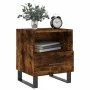 Mesita de noche madera ingeniería roble ahumado 40x35x47,5 cm de vidaXL, Mesitas de noche - Ref: Foro24-827494, Precio: 47,69...