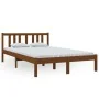 Honigbrauner Massivholzbettrahmen 120x200 cm von vidaXL, Betten und Lattenroste - Ref: Foro24-814882, Preis: 140,98 €, Rabatt: %