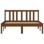 Honigbrauner Massivholzbettrahmen 120x200 cm von vidaXL, Betten und Lattenroste - Ref: Foro24-814882, Preis: 140,98 €, Rabatt: %