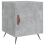 Concrete gray engineered wood bedside table 40x40x50 cm by vidaXL, Nightstands - Ref: Foro24-827508, Price: 32,21 €, Discount: %