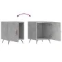 Mesita de noche madera de ingeniería gris hormigón 40x40x50 cm de vidaXL, Mesitas de noche - Ref: Foro24-827508, Precio: 28,7...