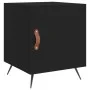 Mesita de noche madera de ingeniería negro 40x40x50 cm de vidaXL, Mesitas de noche - Ref: Foro24-827502, Precio: 41,96 €, Des...
