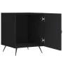 Mesita de noche madera de ingeniería negro 40x40x50 cm de vidaXL, Mesitas de noche - Ref: Foro24-827502, Precio: 41,96 €, Des...