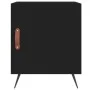 Mesita de noche madera de ingeniería negro 40x40x50 cm de vidaXL, Mesitas de noche - Ref: Foro24-827502, Precio: 41,96 €, Des...