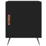 Mesita de noche madera de ingeniería negro 40x40x50 cm de vidaXL, Mesitas de noche - Ref: Foro24-827502, Precio: 43,92 €, Des...