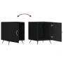 Mesita de noche madera de ingeniería negro 40x40x50 cm de vidaXL, Mesitas de noche - Ref: Foro24-827502, Precio: 41,96 €, Des...