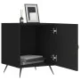 Mesita de noche madera de ingeniería negro 40x40x50 cm de vidaXL, Mesitas de noche - Ref: Foro24-827502, Precio: 41,96 €, Des...