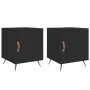 Nachttische 2 Stück Holzwerkstoff schwarz 40x40x50 cm von vidaXL, Nachttische - Ref: Foro24-827503, Preis: 49,71 €, Rabatt: %