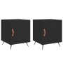 Nightstands 2 pcs engineered wood black 40x40x50 cm by vidaXL, Nightstands - Ref: Foro24-827503, Price: 50,14 €, Discount: %