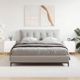 Bedside tables 2 units engineered wood glossy white 40x40x50 cm by vidaXL, Nightstands - Ref: Foro24-827521, Price: 70,22 €, ...