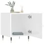 Mesitas noche 2 uds madera ingeniería blanco brillo 40x40x50 cm de vidaXL, Mesitas de noche - Ref: Foro24-827521, Precio: 69,...