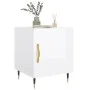 Mesitas noche 2 uds madera ingeniería blanco brillo 40x40x50 cm de vidaXL, Mesitas de noche - Ref: Foro24-827521, Precio: 69,...