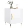 Mesitas noche 2 uds madera ingeniería blanco brillo 40x40x50 cm de vidaXL, Mesitas de noche - Ref: Foro24-827521, Precio: 70,...