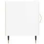 Mesitas noche 2 uds madera ingeniería blanco brillo 40x40x50 cm de vidaXL, Mesitas de noche - Ref: Foro24-827521, Precio: 69,...