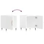 Mesitas noche 2 uds madera ingeniería blanco brillo 40x40x50 cm de vidaXL, Mesitas de noche - Ref: Foro24-827521, Precio: 69,...